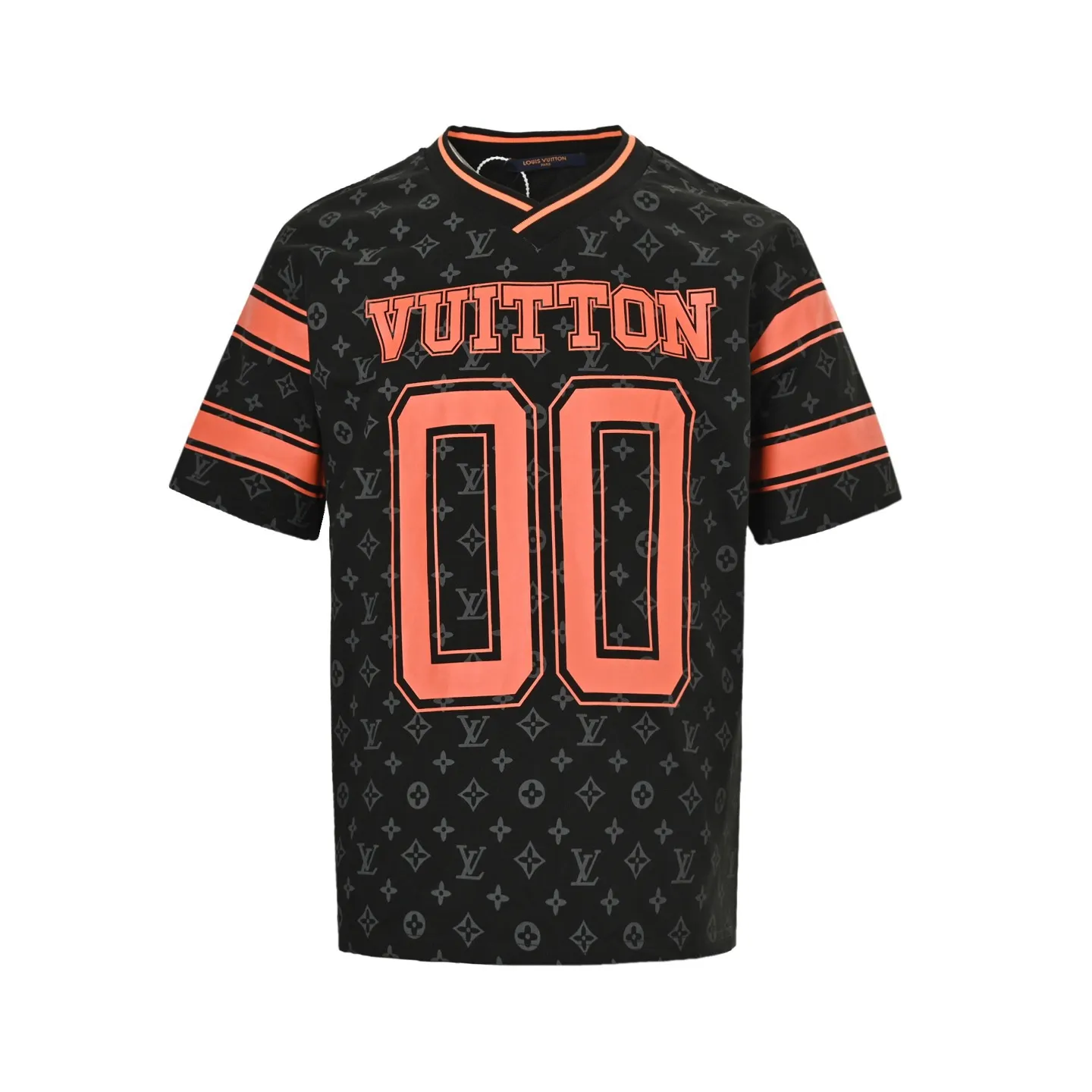 Louis Vuitton/Louis Vuitton 25ss No. 00 Orange letter print short sleeves